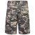 Kam Jeans 329 Short Charcoal Camo - Rövidnadrág - Nagyméretű Rövidnadrág W40-W60