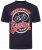 Kam Jeans 5712 Twin Pack Motorcycle/Cycle Print Tee Black and Navy - Pólók - Nagyméretű pólók - 2XL-14XL
