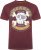 Kam Jeans 5753 Buccaneer Print T-Shirt BURGUNDY MARL - Pólók - Nagyméretű pólók - 2XL-14XL