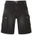 Kam Jeans Ivan Cargo Shorts Black - Rövidnadrág - Nagyméretű Rövidnadrág W40-W60