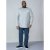 D555 Plato Long Sleeve T-shirt Grey - Pólók - Nagyméretű pólók - 2XL-14XL