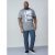 D555 Howie Fine Stripe T-shirt Grey - Pólók - Nagyméretű pólók - 2XL-14XL