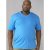 D555 Signature V-neck T-shirt Blue - Pólók - Nagyméretű pólók - 2XL-14XL
