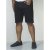 D555 Jude Stretch Denim Shorts Black - Rövidnadrág - Nagyméretű Rövidnadrág W40-W60