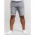 D555 Griffin Denim Shorts Grey - Rövidnadrág - Nagyméretű Rövidnadrág W40-W60