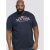 D555 Thornton Embroidery T-shirt Navy - Pólók - Nagyméretű pólók - 2XL-14XL