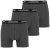Lavecchia 1020 Boxershorts 3-pack Charcoal - Alsónemű & strandruhák - Nagyméretű Alsónemű 2XL-8XL
