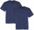 Adamo Marlon Comfort fit 2-pack T-shirt Denim Blue - Pólók - Nagyméretű pólók - 2XL-14XL