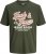 Jack & Jones Logo 2COL T-Shirt Green - Pólók - Nagyméretű pólók - 2XL-14XL