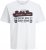 Jack & Jones Logo 2COL T-Shirt White - Pólók - Nagyméretű pólók - 2XL-14XL