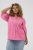 Kaffe Curve Karlia 3/4 Sleeve Blouse Pink - Blúzok és tunikák - 