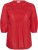 Kaffe Curve Karlia 3/4 Sleeve Blouse Red - Blúzok - 