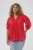 Kaffe Curve Karlia 3/4 Sleeve Blouse Red - Blúzok - 