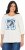 Ulla Popken Photo Graphic 3/4 Sleeve Tee Pearl White - Mintás pólók nőknek - 