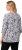 Ulla Popken Number Print 3/4 Sleeve Tee Snow White - Mintás pólók nőknek - 