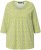 Ulla Popken Flower Print 3/4 Sleeve A-Line Tee Lime - Mintás pólók nőknek - 