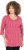 Ulla Popken Minimalist Ho Ho Ho Print 3/4 Sleeve Tee Salsa Red - Mintás pólók nőknek - 