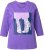 Ulla Popken Fashion Graphic T-Shirt Purple - Mintás pólók nőknek - 
