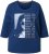 Ulla Popken Inspirational Graphic Lettering 3/4 Sleeve Tee Dark Blue - Mintás pólók nőknek - 