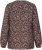 Kaffe Curve Belle Blouse Pink Black Graphic Flower - Blúzok - 