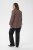 Kaffe Curve Belle Blouse Pink Black Graphic Flower - Blúzok - 