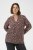 Kaffe Curve Belle Blouse Pink Black Graphic Flower - Blúzok - 