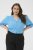 Kaffe Curve Gabby Blouse Azure Blue - Blúzok - 