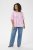 Kaffe Curve Marla Blouse Pink Frosting Chalk Leaf - Blúzok - 