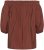 Kaffe Curve Neela Off-Shoulder Blouse Henna Brown - Blúzok és tunikák - 