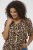 Kaffe Curve Ami Short Sleeve Blouse Printed Leopard - Blúzok és tunikák - 