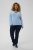 Kaffe Curve Jilanda V-Neck Pullover Blue - Pulóverek & kötöttáruk - 
