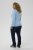 Kaffe Curve Jilanda V-Neck Pullover Blue - Pulóverek & kötöttáruk - 