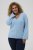 Kaffe Curve Jilanda V-Neck Pullover Blue - Pulóverek & kötöttáruk - 