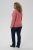Kaffe Curve Jilanda V-Neck Pullover Red - Pulóverek & kötöttáruk - 