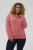 Kaffe Curve Jilanda V-Neck Pullover Red - Pulóverek & kötöttáruk - 