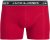 Jack & Jones Hector Solid Trunks 3-Pack Navy/Red/Grey - Boxeralsó - Boxeralsó 2XL-12XL