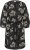 Kaffe Curve Kimmie Dress Black Chalk Embroidery - Midi ruhák - 