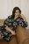 Kaffe Curve Kimmie Dress Black Chalk Embroidery - Midi ruhák - 