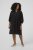 Kaffe Curve Dina Dress Black Deep - Midi ruhák - 