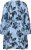 Kaffe Curve Aliana Dress Blue Flower Animal - Midi ruhák - 