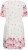 Kaffe Curve Rosa Mini Dress White Rose Border Flower - Mini ruhák - 