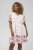 Kaffe Curve Rosa Mini Dress White Rose Border Flower - Mini ruhák - 