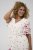 Kaffe Curve Rosa Mini Dress White Rose Border Flower - Mini ruhák - 