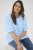 Kaffe Curve Minia Pullover Powder Blue Melange - Kötött pulóverek - 