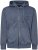 Kam Jeans 7082 Garment DYE with Zipper Hoodie Vintage Indigo - Pulóverek & kapucnis pulóverek - Pulóverek & Kapucnis pulóver 2XL-12XL