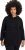 Ulla Popken Teddy Fleece Hooded Zip Neck Sweatshirt Black - Bluzy & bluzy z kapturem - 