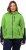 Ulla Popken Contrast Inserts Sweater Knit Hoodie Light Green - Bluzy & bluzy z kapturem - 