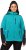 Ulla Popken Contrast Inserts Sweater Knit Hoodie Aquamarine - Bluzy & bluzy z kapturem - 