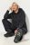 Ulla Popken Sweater Knit Fleece Hoodie Black - Bluzy & bluzy z kapturem - Kényelmes pulóverek és kapucnisok