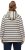 Ulla Popken Stripe Print Loungewear Hoodie Chalk - Bluzy & bluzy z kapturem - 